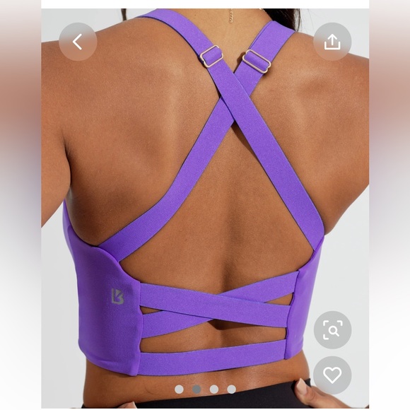 Buffbunny candy wrap sports bra. Party purple. - Picture 4 of 6